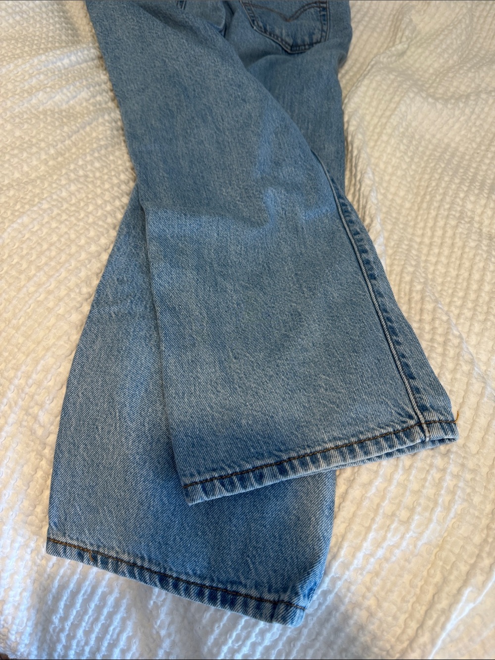 Levi's Light Blue Ribcage Straight Ankle Jeans - Women's - Picture 6 of 6